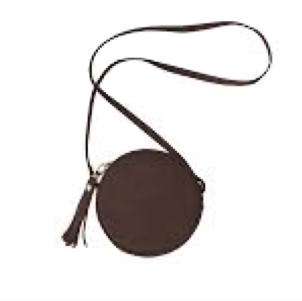 Leather Luna Jon Hart Design round bag with leather tassle